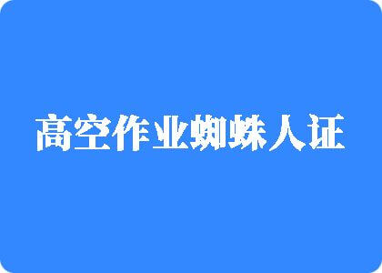 肏嫩逼视频网站高空作业蜘蛛人证